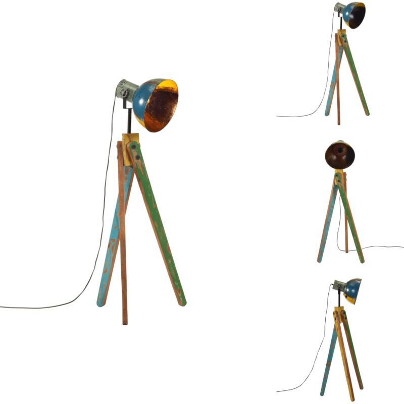 Stehleuchte 25 W Mehrfarbig 45x45x120 cm E27 - Industrielampen - Stehlampe - Wohnraumleuchte - Vintagelampe - Designlamp...