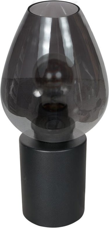 Steinhauer - tischlampe - Bloeba - schwarz - glas metall - Ø 15cm
