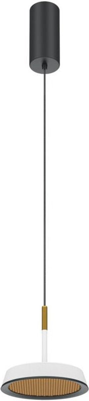 Thumbnail - Maytoni El Moderne Pendelleuchte, Deckenleuchte, Schwarz, 3000 K, 800 lm, Weiß, Goldschirm