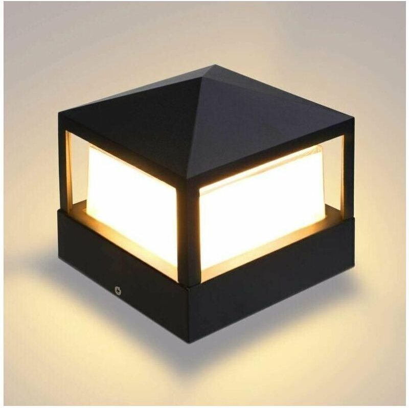 Farola de poste, pilar, para puerta, luz exterior, columna, para villa, IP65, impermeable, de aluminio, para jardín, pai...