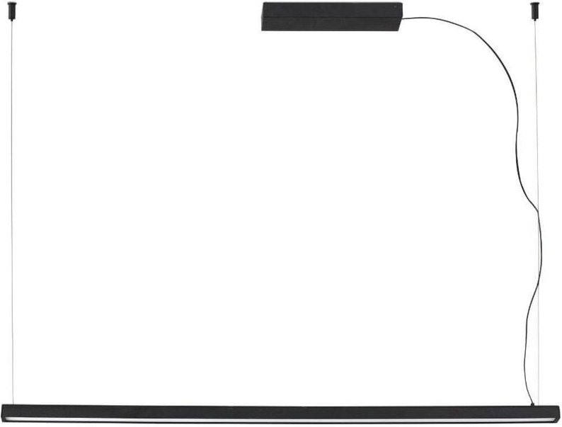 Faro vico 115 cm schwarze Pendelleuchte mit Baldachin