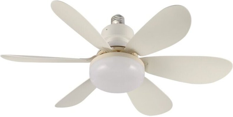 Nikiya LED-Deckenventilator Weiß 18W 2000Lm CCT