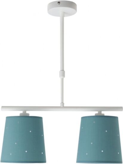 Fabrilamp - Bewusstseinslampe 2xe14 türkis regx39x16 cm