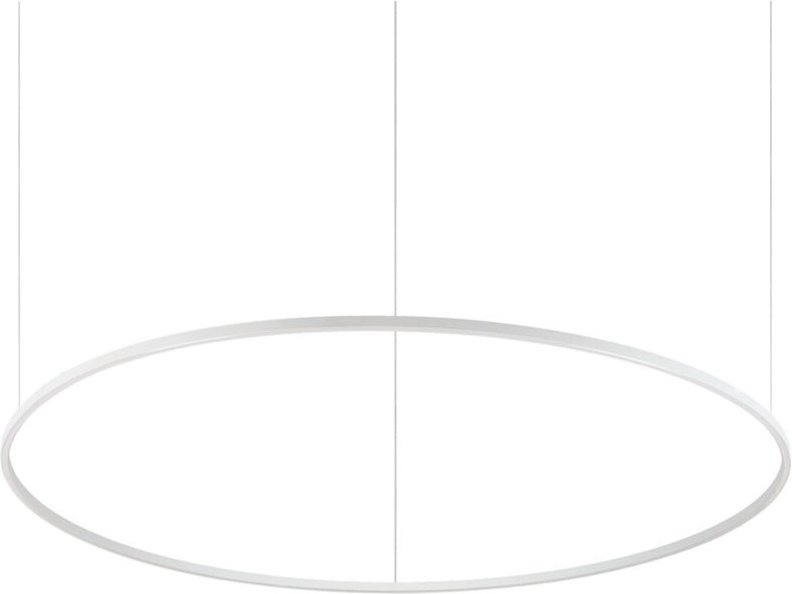 Ideal Lux ORACLE Schlanke DALI dimmbare runde 150 cm integrierte LED-Pendel-Deckenleuchte weiß, 3000 K