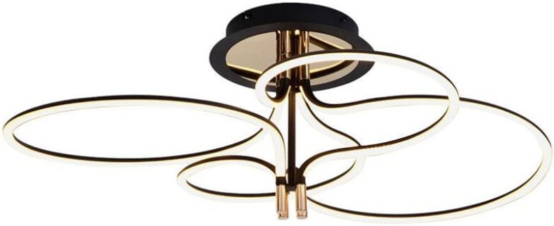 V-tac - Designer-Deckenleuchte IP20 Gold + Schwarz 36W 4150 Lumen 3000K