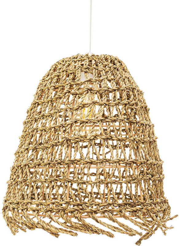 Privatefloor - Rattan-Deckenlampe - Boho-Bali-Design-Pendelleuchte - Linei Natural wood