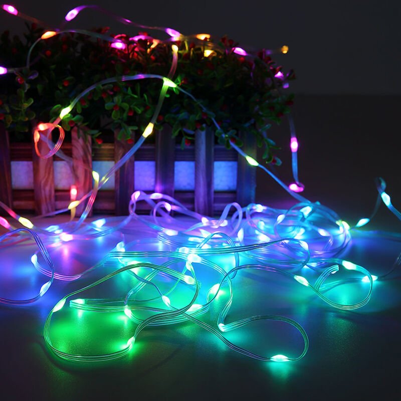 Thumbnail - Lichterkette led Schlafzimmerleuchte Deko rgb Farbwechsler usb-c l 1000 cm