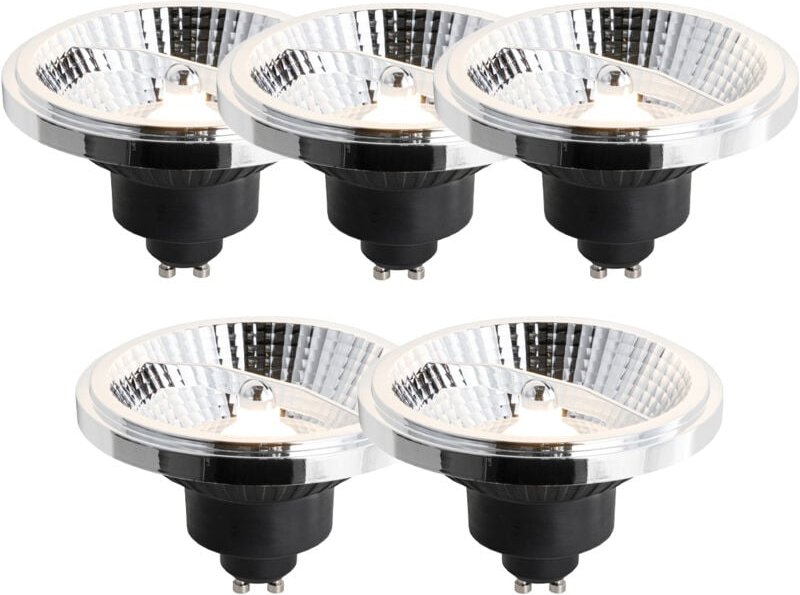 Luedd - 5er-Set GU10 3-Stufen-Dimmbare LED-Lampe 111mm 10,5W 770lm 2700K