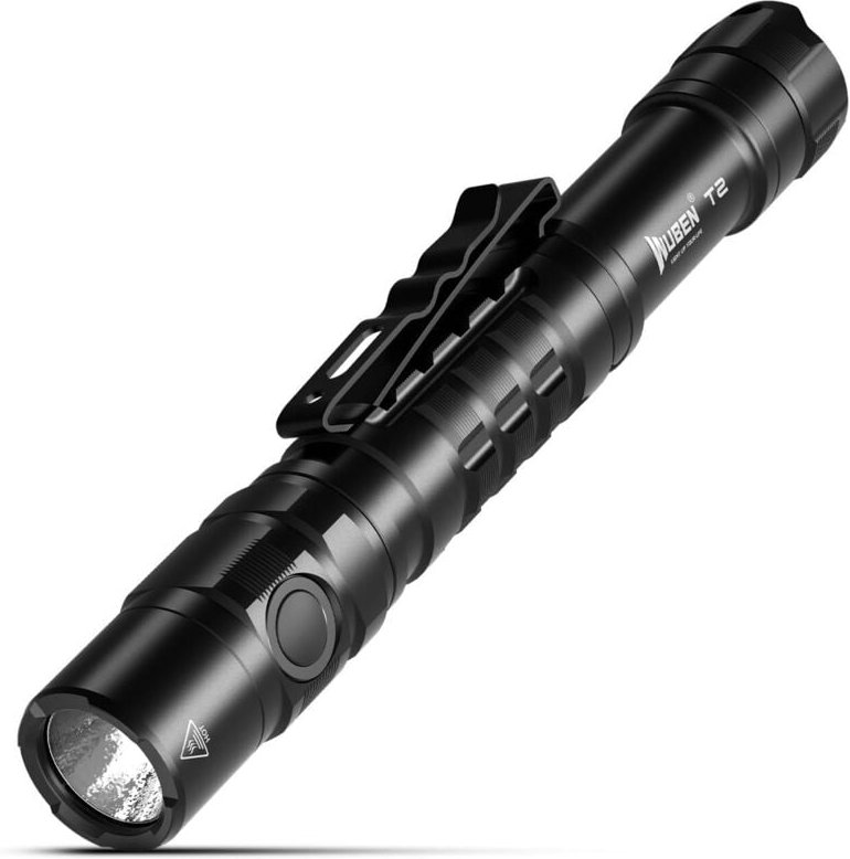 T2 Penlight 550 Lumen, AA-Taschenlampen, EDC-Taschenlampe, taktische Taschenlampe, mit Clip und Speicherfunktion, 5 Bele...