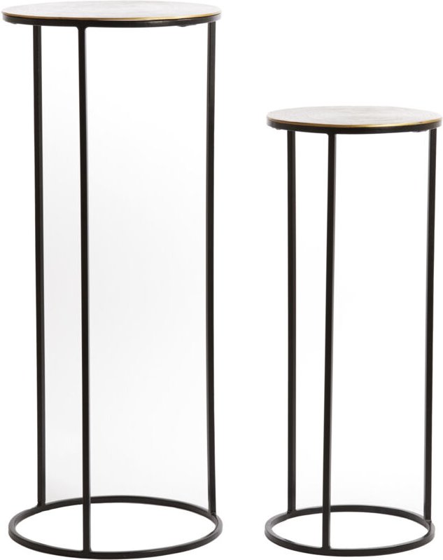 Säulensatz primo in Antik Bronze mit Schwarz – - Light&living