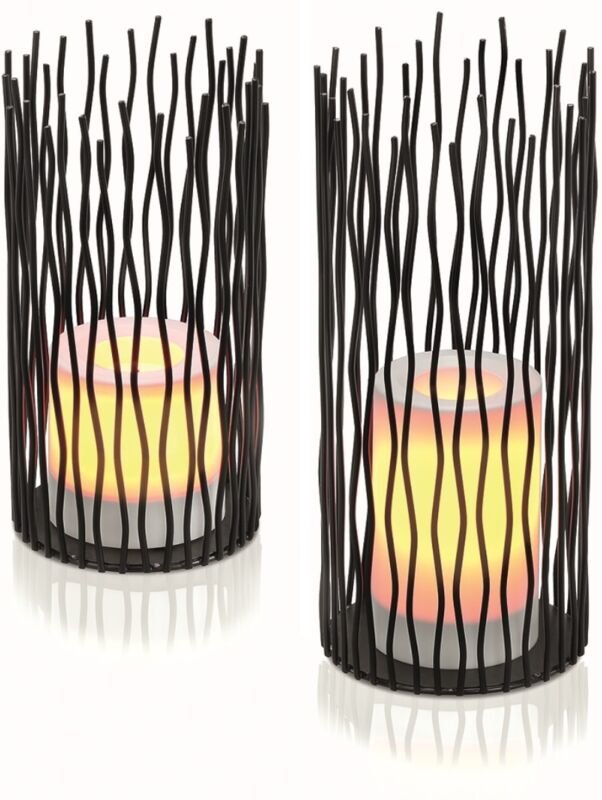 Technik@all - Dekoleuchten 'Simba' 2er-Set batteriebetrieben 10x22cm + 12x28cm