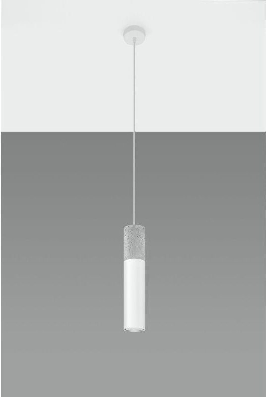 Licht-erlebnisse - Pendelleuchte Weiß Grau GU10 Metall Modern Hängelampe