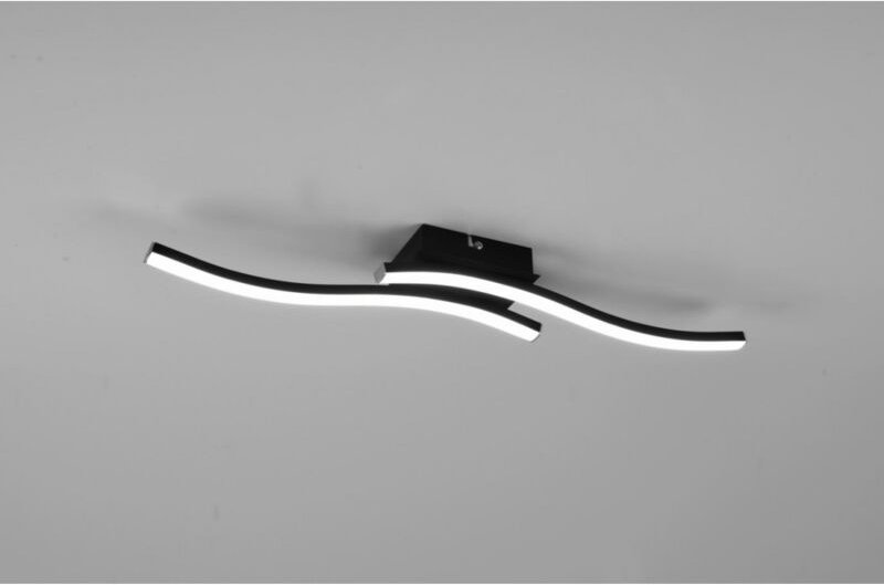 Iperbriko - Deckenleuchte Design Double Rod Led 4000k Route Black Trio Lighting