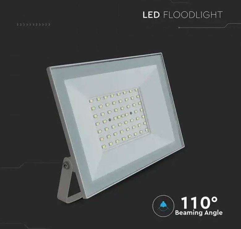 V-tac - LED-Flutlicht E-Serie IP65 Wasserdicht Weiß 50W 4700 Lumen 4000K