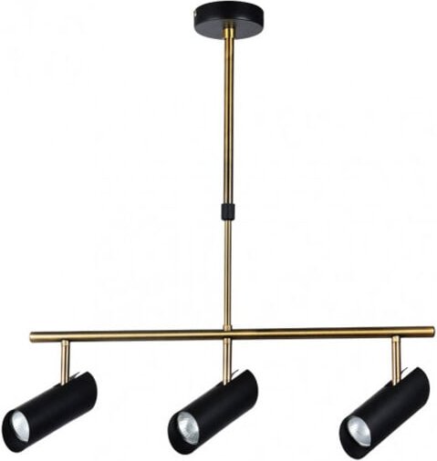 Marrakech lampe 3xgu10 schwarz/leder regx56x10 cm verstellbar