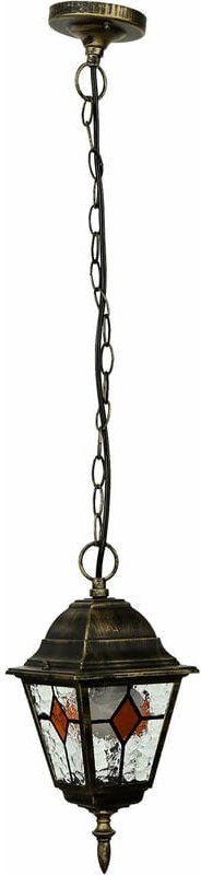 Licht-erlebnisse - Außen Pendelleuchte in Gold Antik salzburg Tiffany Stil