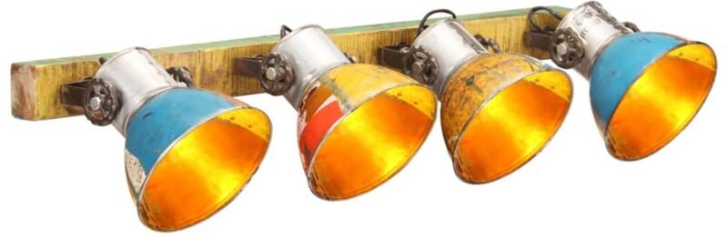 Wandleuchte Industrie-Stil Mehrfarbig 90x25 cm E27 vidaXL