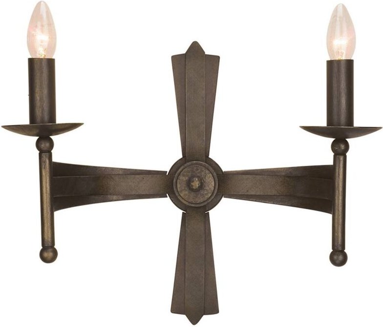 Cromwell - 2 Light Indoor Candle Wandleuchte Old Bronze, E14 - Elstead