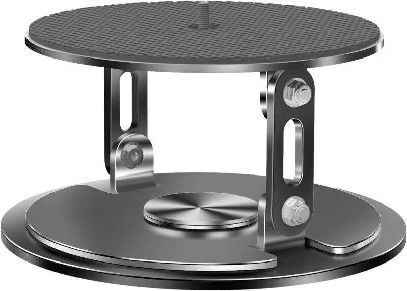 Desktop-Projektorständer, Schreibtischhalterung mit einstellbarem Winkel und 1/4-Zoll-Schraube, um 360 ° drehbare schwar...