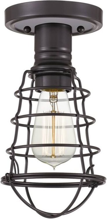 Quoizel - Elstead Mixon Halbbündige Deckenleuchte Palladian Bronze