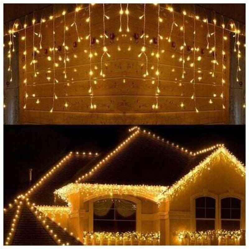 Guirlande Lumineuse Exterieure 30M 300 LEDs IP65 Étanche 8 Modes Adaptateur Jardin Noël Fête
