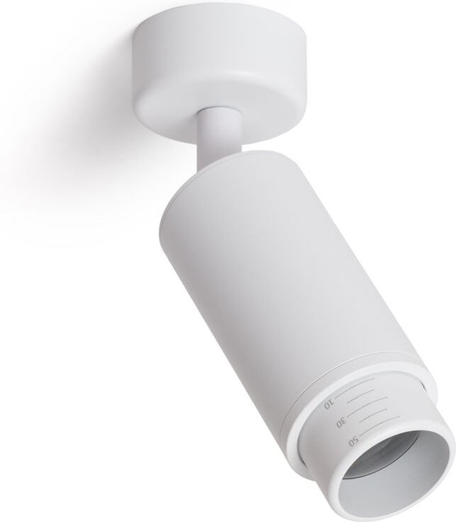 Aufbaustrahler Multiwinkel 10-50º für GU10-Glühbirnen Ágata Weiß