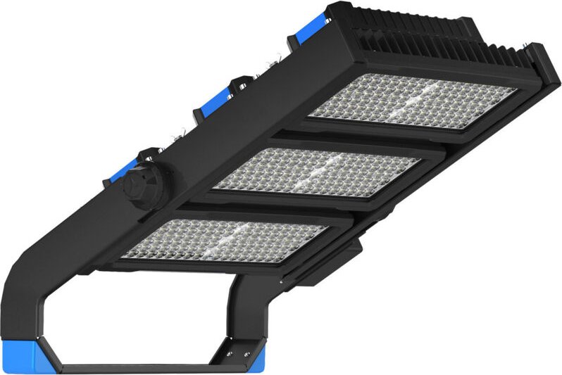 LED-Flutlichtstrahler 900W Stadium Professional 170lm/W IP66 INVENTRONICS Dimmbar 0-10V Kaltes Weiß 5000K T3-VS136 mm