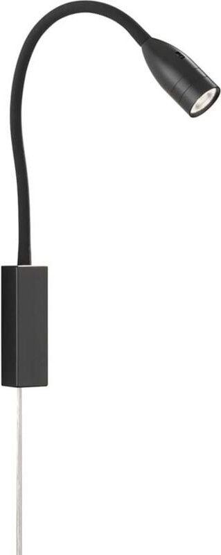 Fischer - led Schwanenhals Leseleuchte sten Schwarz dimmbar, Breite 4cm