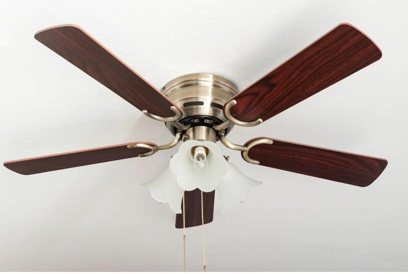 Pepeo - Deckenventilator Kisa Deluxe ma Rosenholz / Walnuss mit Licht