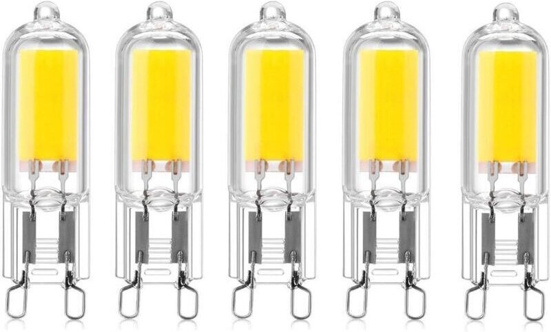 Stück 2W G9 Sockel COB LED-Kapseln 220V 200 Lumen Entspricht 10W-20W Halogenlampe für Kronleuchter, Schreibtischlampe, W...