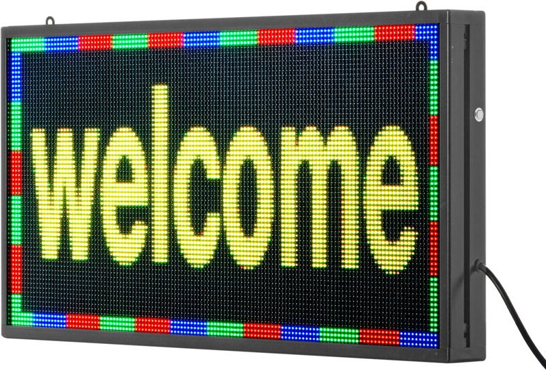 Programmierbares LED-Display P10Vollfarbe, flexibles digitales Lauftext-Panel, DIY-Anzeigetafel mit individuell anpassba...