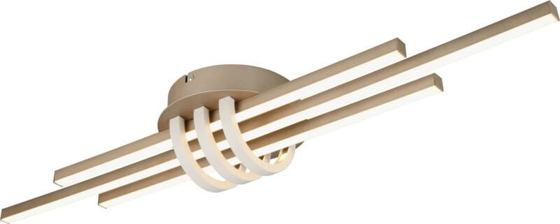 Trio Leuchten LED Deckenleuchte Cinto 25W, coffee Deckenlampen & Kronleuchter