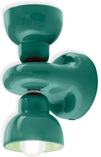 DECO' BERIMBAU C2601, Keramik Wandleuchte, Ferroluce