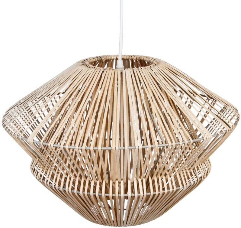 Hängelampe aus Rattan - Durchmesser 48 cm - Farbe: HOLZ Natur - Atmosphera