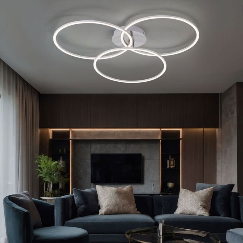 Thumbnail - Led Design Decken Lampe Ringe verstellbar Wohn Zimmer Leuchte dimmbar LeuchtenDirekt