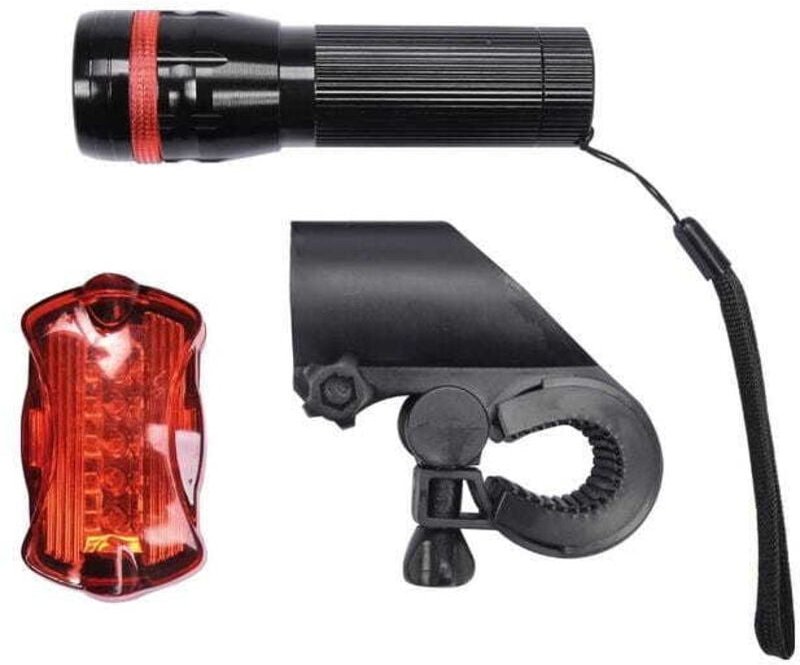 Vorel Fahrradlampen-Set: Vorne 3w Cree Led + Hinten 5 Led 88422