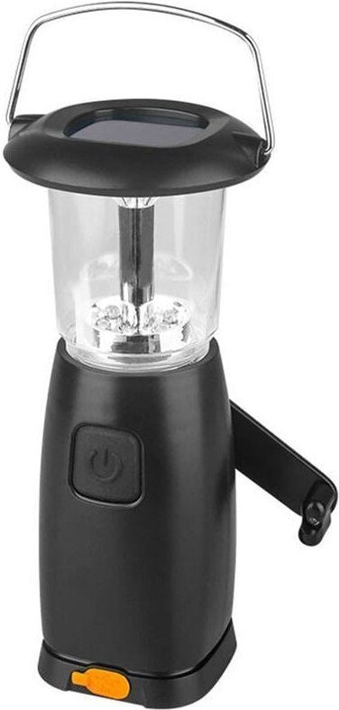 Solar-Handkurbellaterne – Ultrahelles tragbares LED-Campinglicht – USB-Ladegerät – Notlaterne für draußen