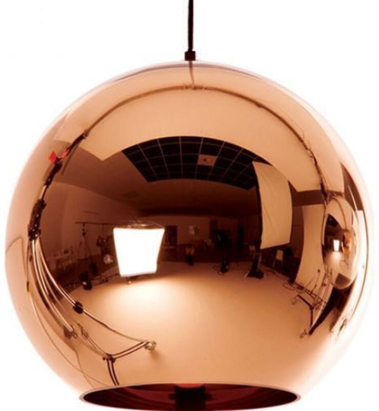 Privatefloor - Deckenlampe - Pendelleuchte im Kugeldesign - 40cm - Range Bronze