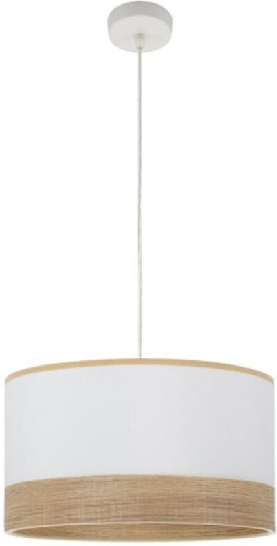 Fabrilamp - Olga Pendelleuchte 1xe27 Weiß/weiß-mad.klar Regx40x40 Cm
