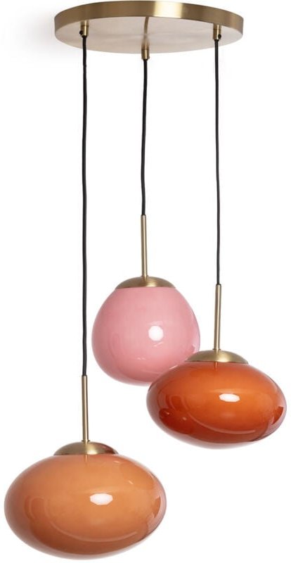 Kurta-Kristall-Pendelleuchte Mehrfarbig