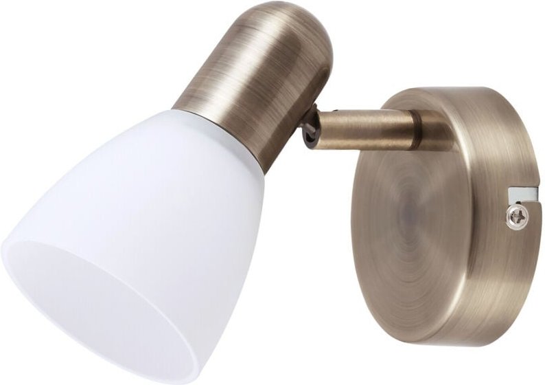 Wandleuchte mit Glasschirm E14 bronze Soma 6306 Rabalux