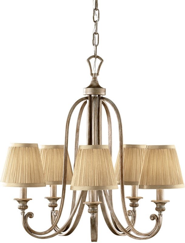 Thumbnail - Elstead - Kronleuchter Hängelampe Deckenleuchte Stahl Silber d 66,7 cm 5 Flammig Luster