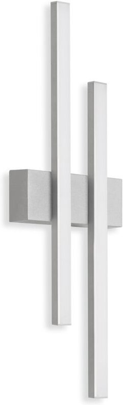 Telefunken - led Außenwandleuchte 2-flammig 4000K IP44 4W silber Metall-Kunststoff