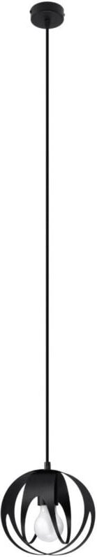 Schwarze Hängelampe TULOS 1xE27 15W SL.1087 Sollux Lighting