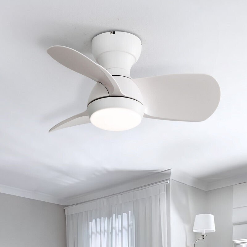 Sofucor - Ventilateur de Plafond - Moteur Courant Continu - Pales abs - 58cm - 6 Vitesses - Blanc