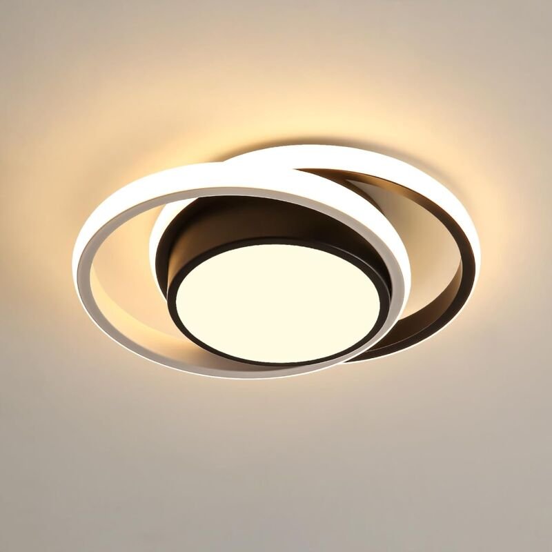 Comely - led Deckenleuchte Rund 32W 2350LM, Moderne Deckenlampe für Flur, Schlafzimmer, Badezimmer, Küche, Wohnzimmer, D...