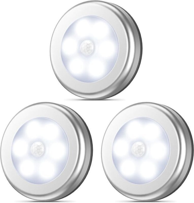 Bewegungsmelder, kabelloses LED-Nachtlicht, überall anbringbar, Schrankleuchte, Treppenhausleuchte, Wasserhahnleuchte, S...