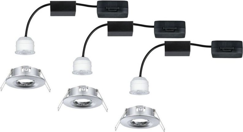 Paulmann - 94303 ebl Nova mini Coin LED-Einbauleuchte 3er Set 4 w Chrom