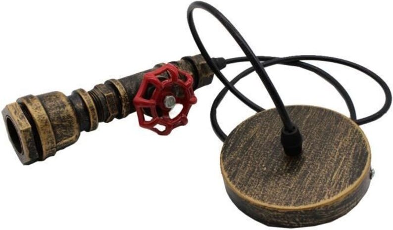 Retro Industrielle Pendelleuchte Wasserrohr E27 Vintage Hängelampe Art Deco Eisen für Loft Cafe Bar Restaurant Küche