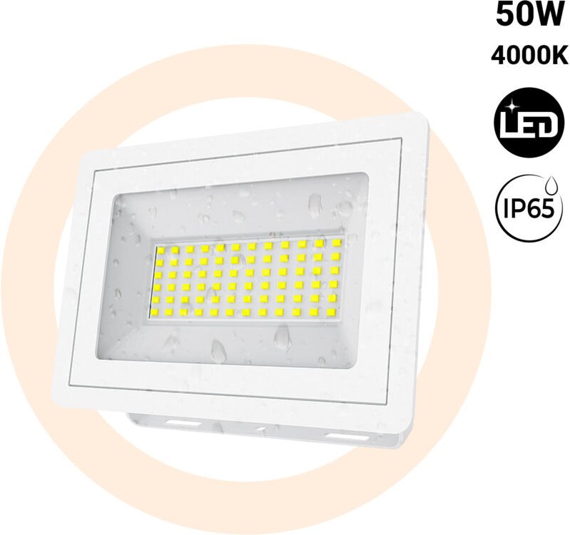 LED Außenstrahler - Slim - 50W - 4900lm - IP65